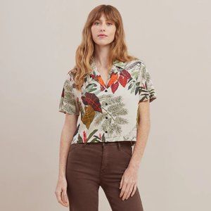 (NWT) Roark Idle Camp Shirt - Bone (Small)